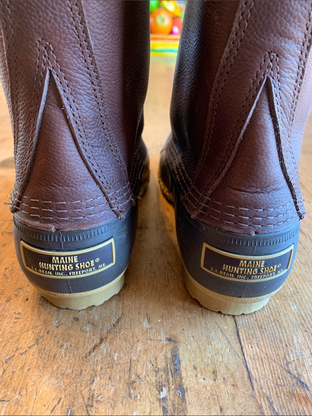L.L. Bean Maine Hunting Two-Tone Tan and Dark Brown Boot Sole - Picture 7 of 16